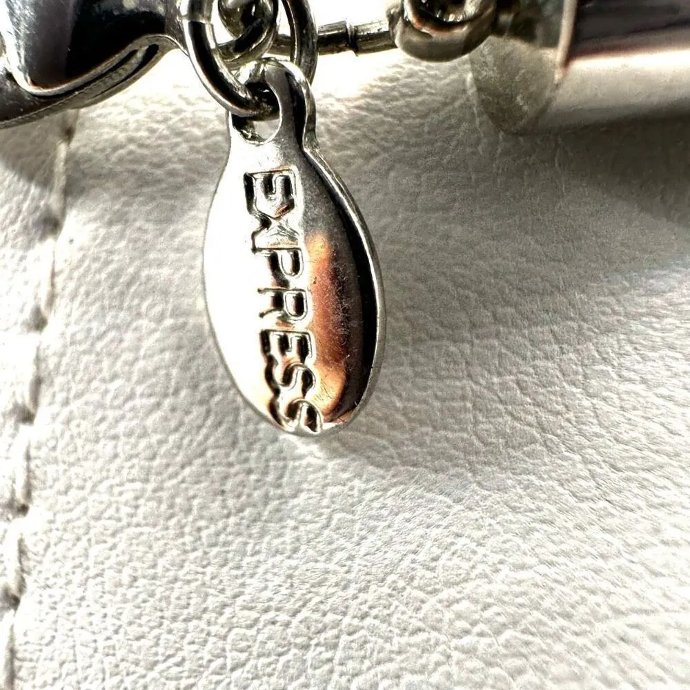 Express brown and silver statement necklace - Image 5