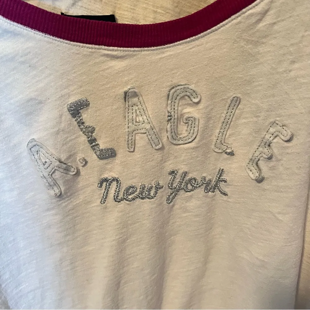 American Eagle baseball style 3/4 sleeve t shirt - Image 2