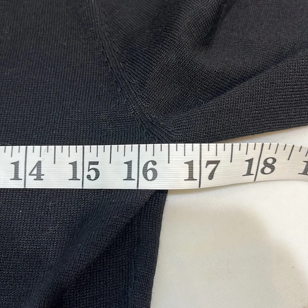 Active USA long sleeve black open front sweater - Image 3