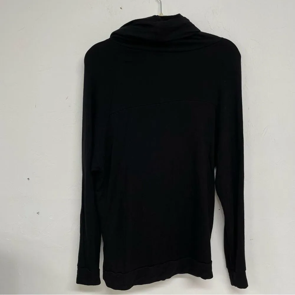 Good hYouman Black Cowl Neck Kangaroo Pocket Sweater Womens XSP Fall Classic - Image 3