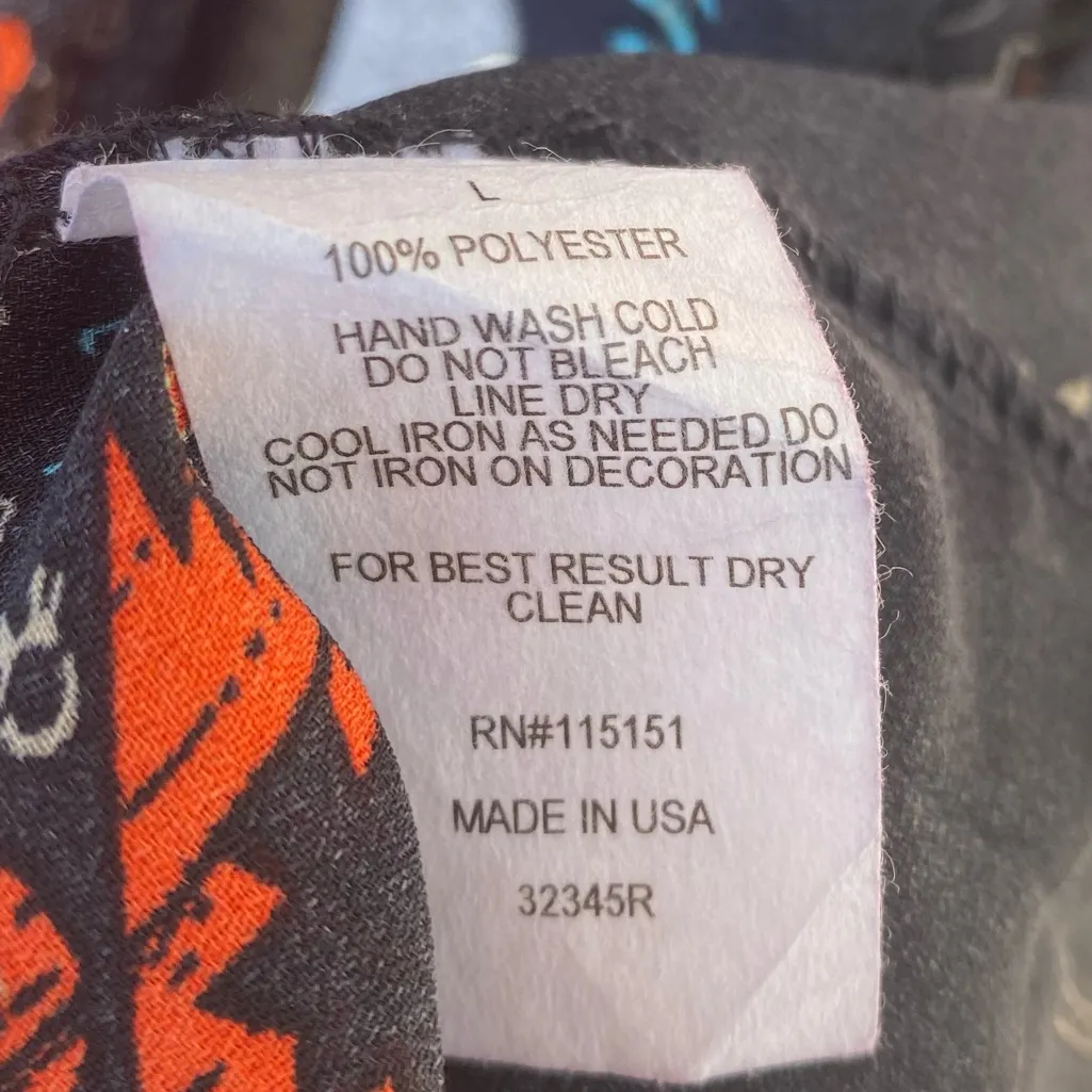 Romeo & Juliet Couture boho black/red fringe tribal print kimono/ L / EUC - Image 15