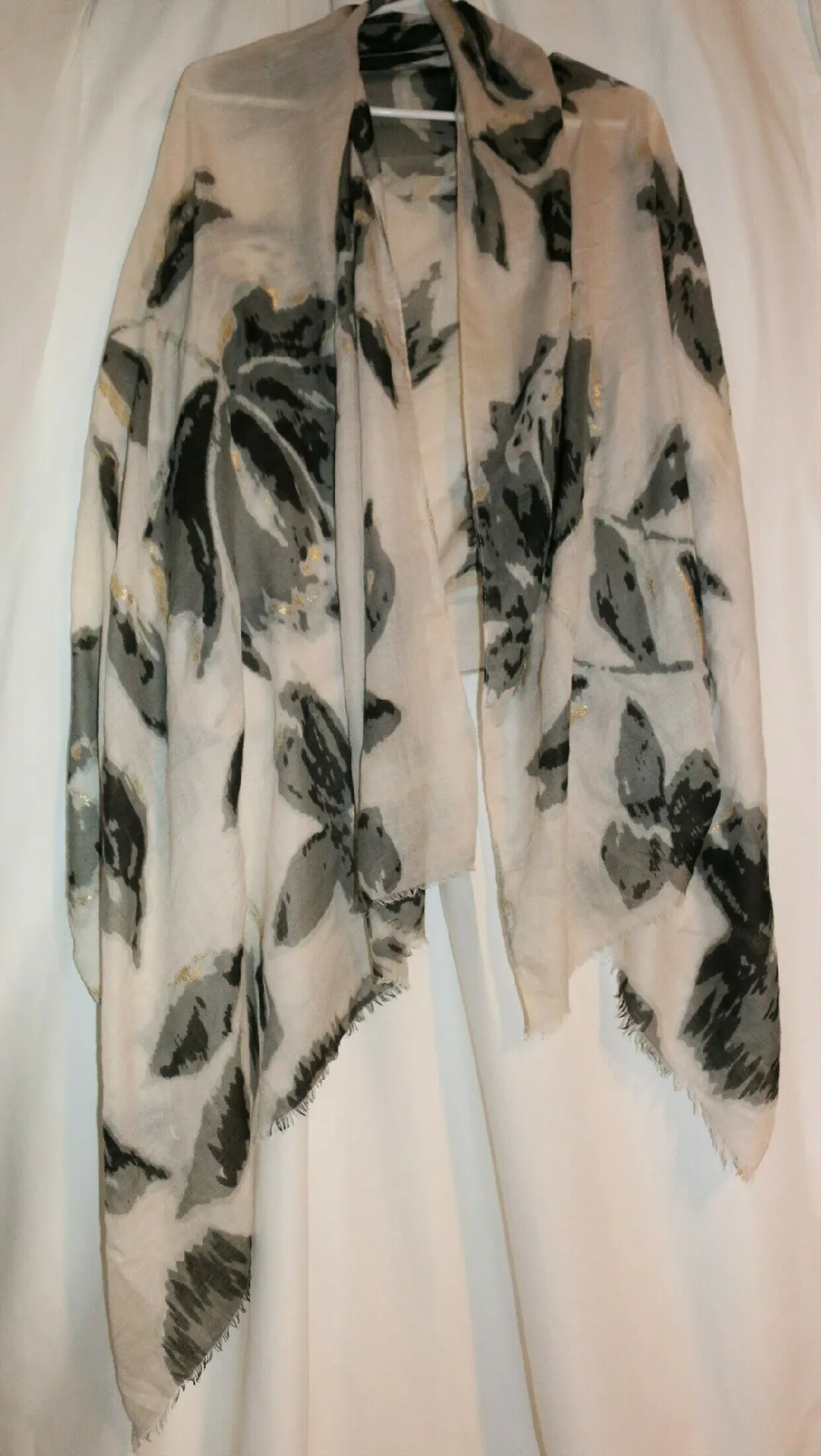 Floral Head Scarf Large Head Wrap flower print Size One Size - Image 2