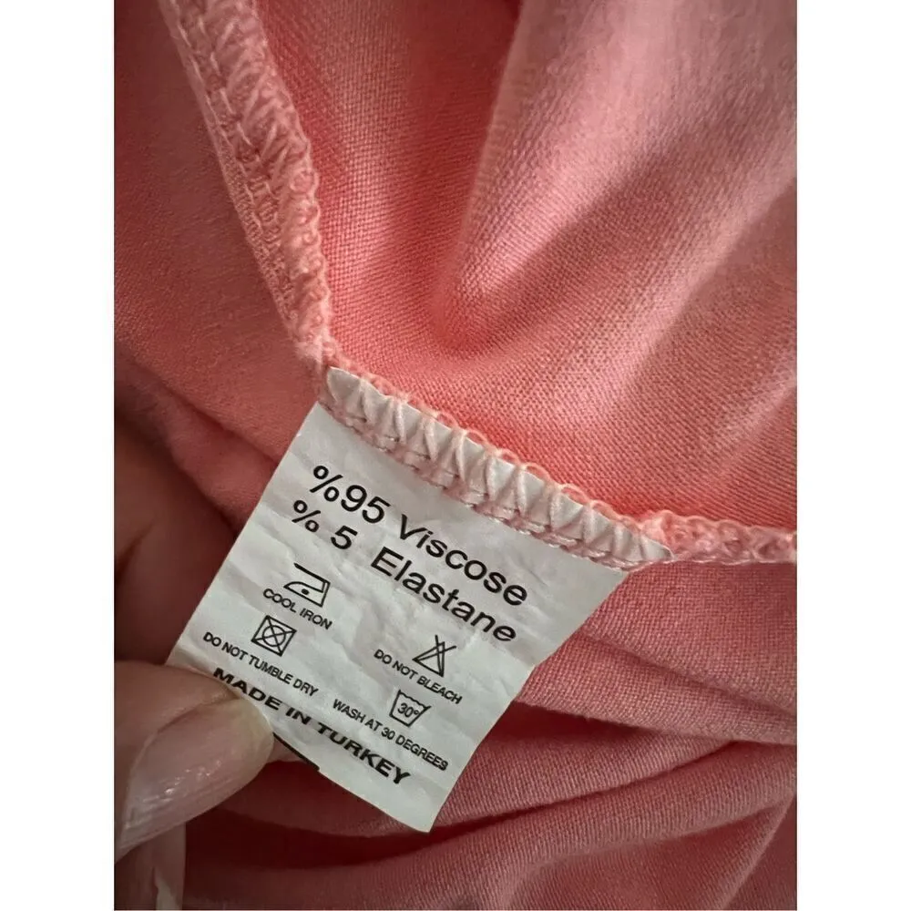 MILAN KISS Women's Sleeveless Maxi Dress with Pockets Dusty Pink M Black Size M - Image 6