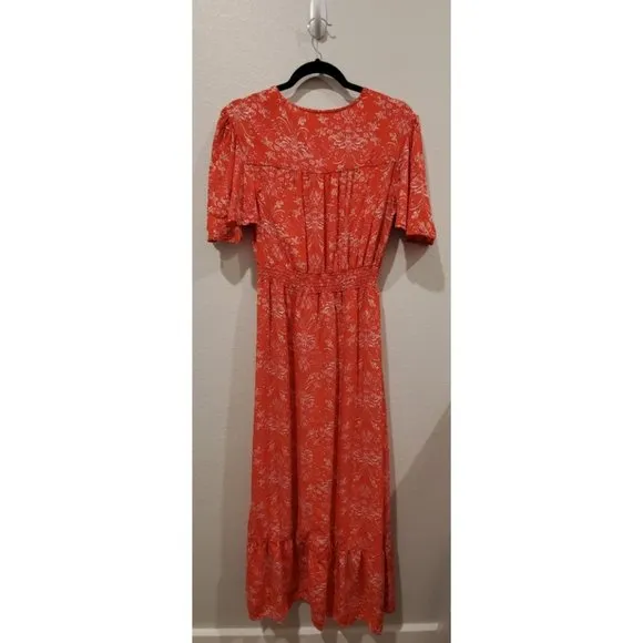 ABEL THE LABEL Red Boho Maxi Dress - Image 8