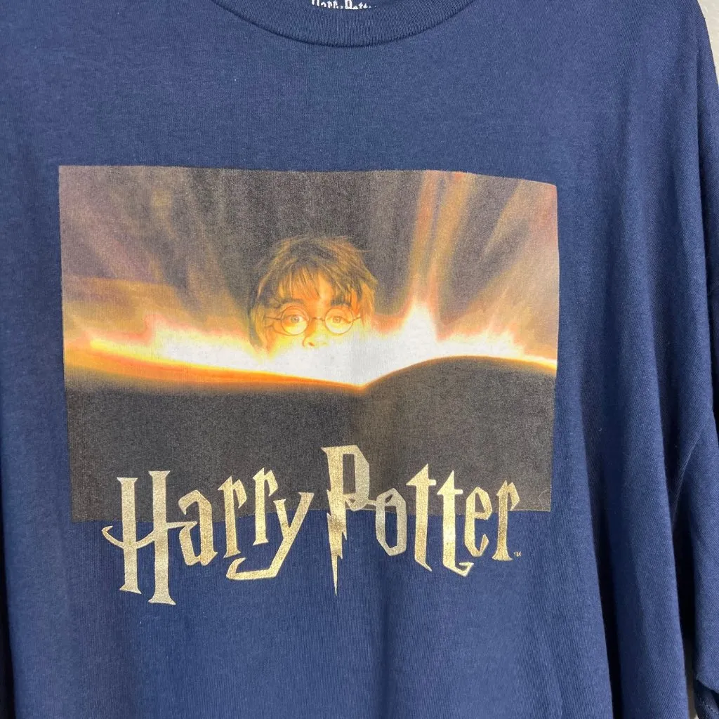 Harry Potter Boxy Tee T-Shirt Womens Plus Size 3X Navy Blue Crop‎ NWT - Image 3