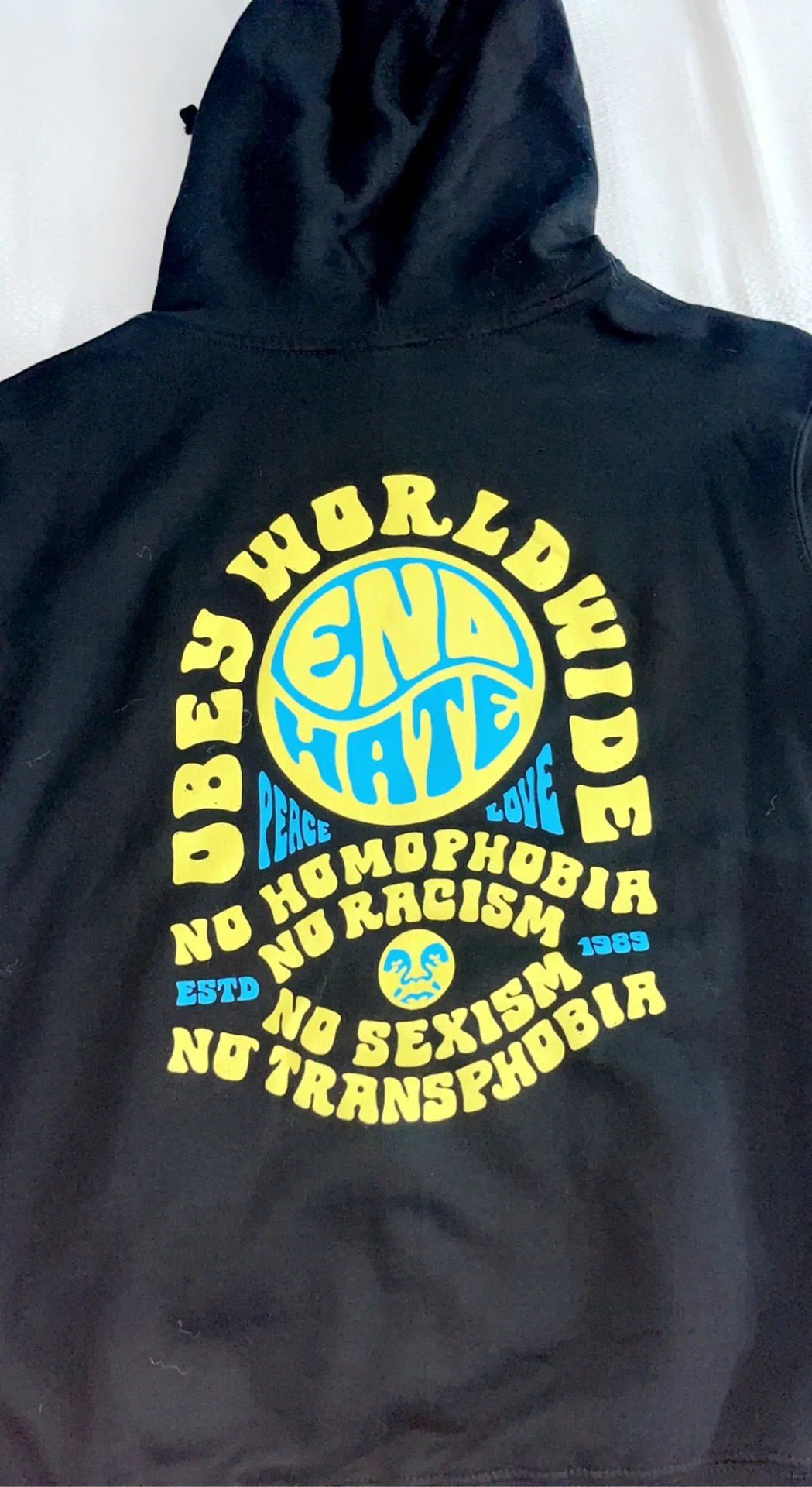 Obey Black Hoodie - Image 3