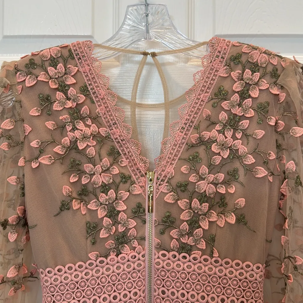 NWT Bronx and Banco Megan Rose Embroidered Mini Dress Size Small - Image 11