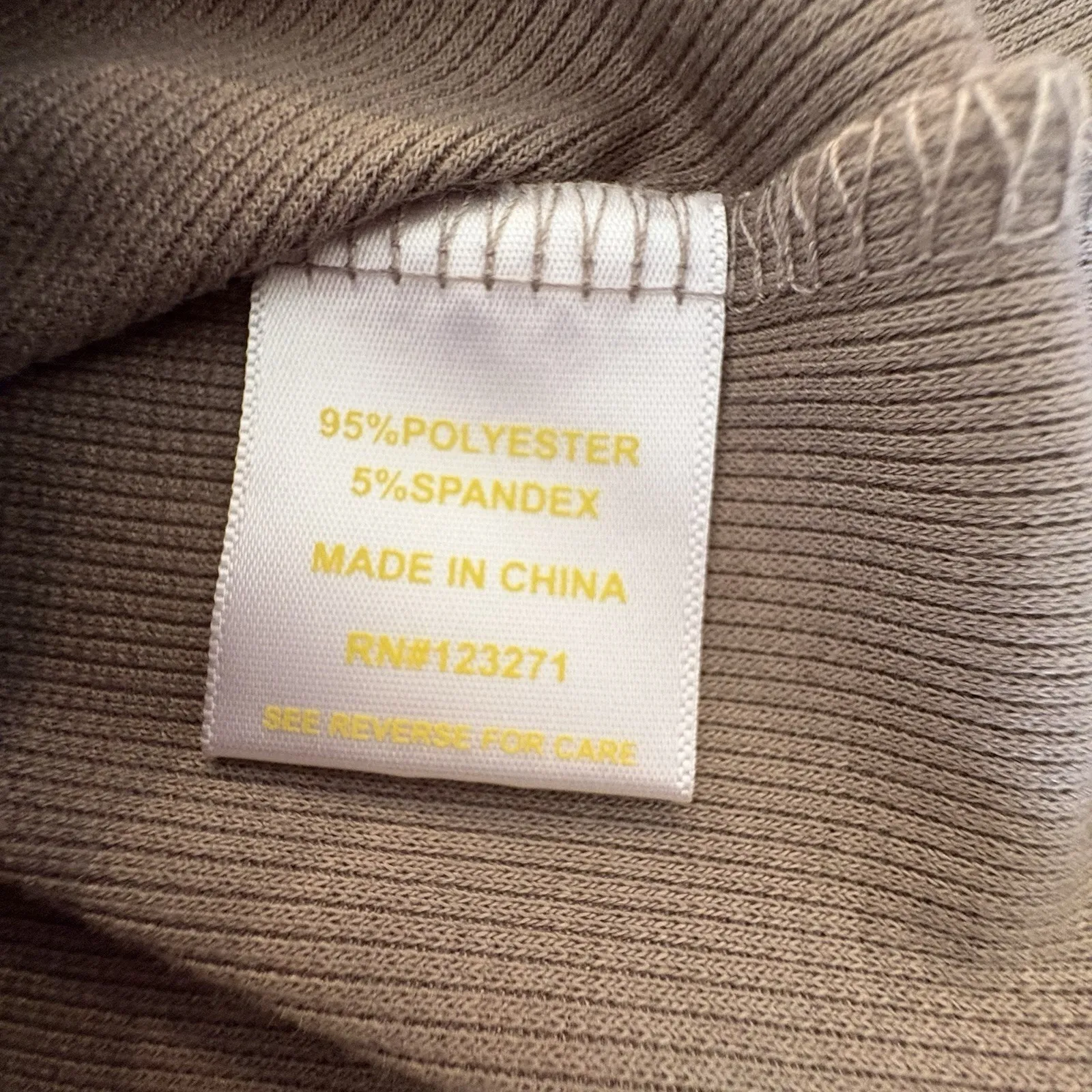 Riley & James Womens Ribbed Top Casual Blouse Short Sleeve Small Mocha Confiden Brown - Image 8