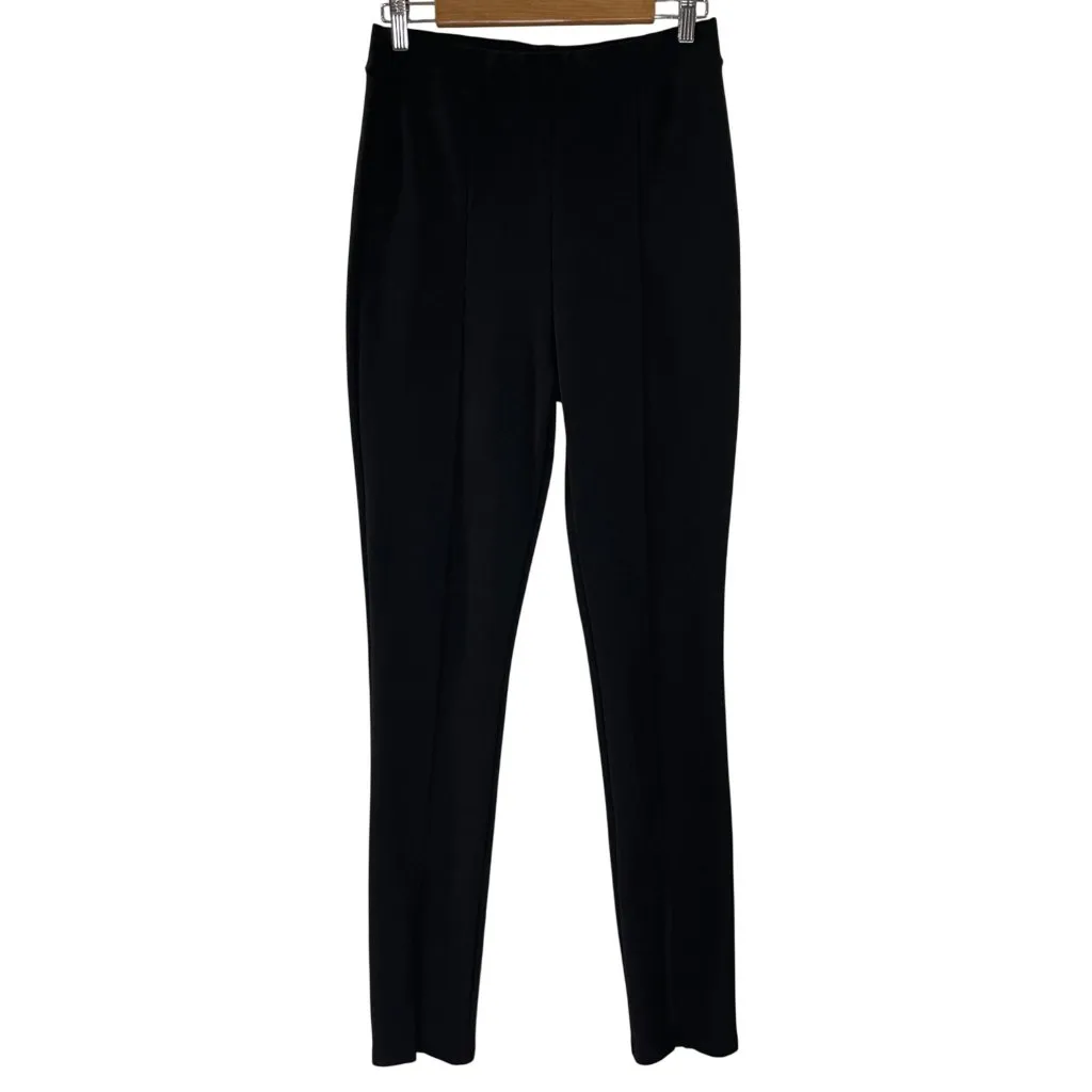 Zara High Rise Ribbed Leggings Women's Size XL Front Slit Elastic Waist Workwear - Image 2