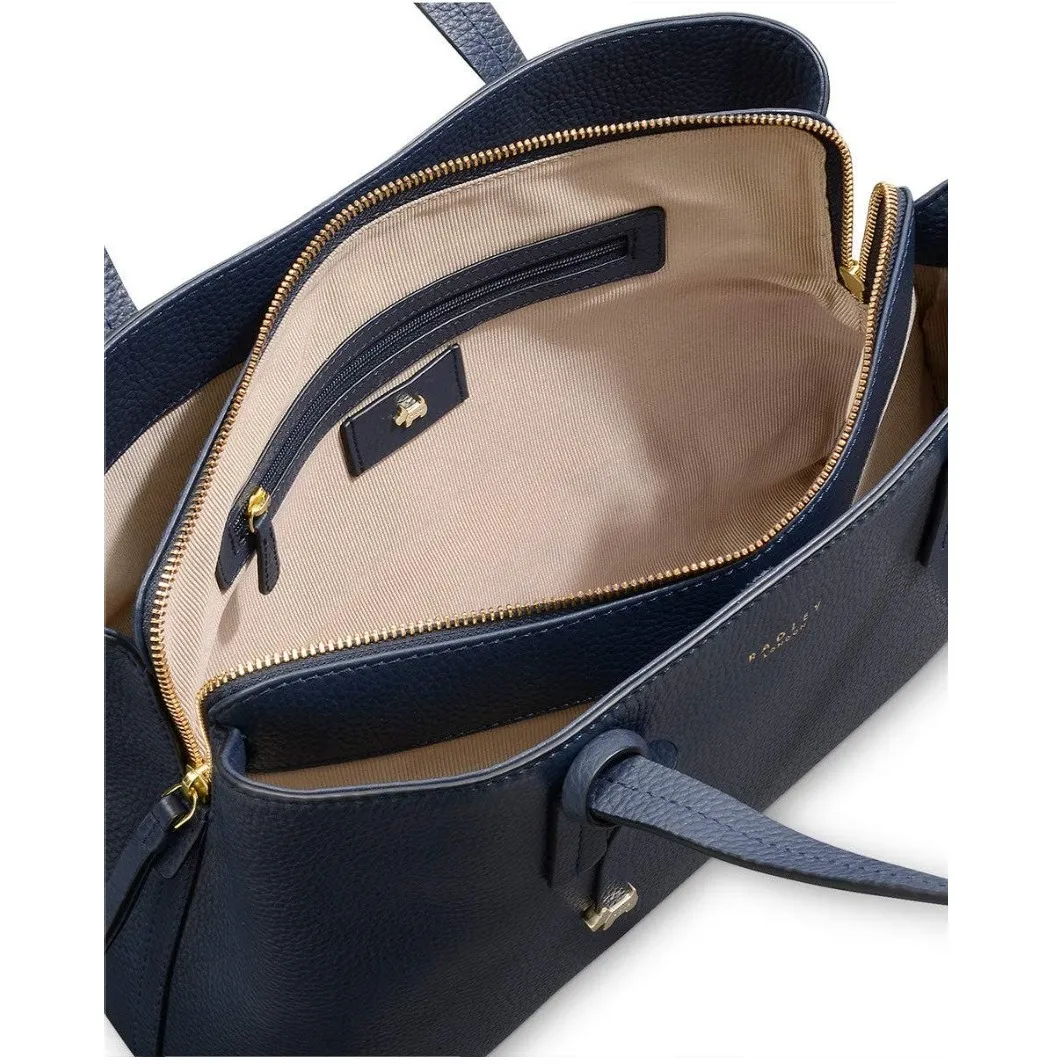 Radley London Dukes Place Large Zip Top Work Bag Black Leather EUC - Image 2