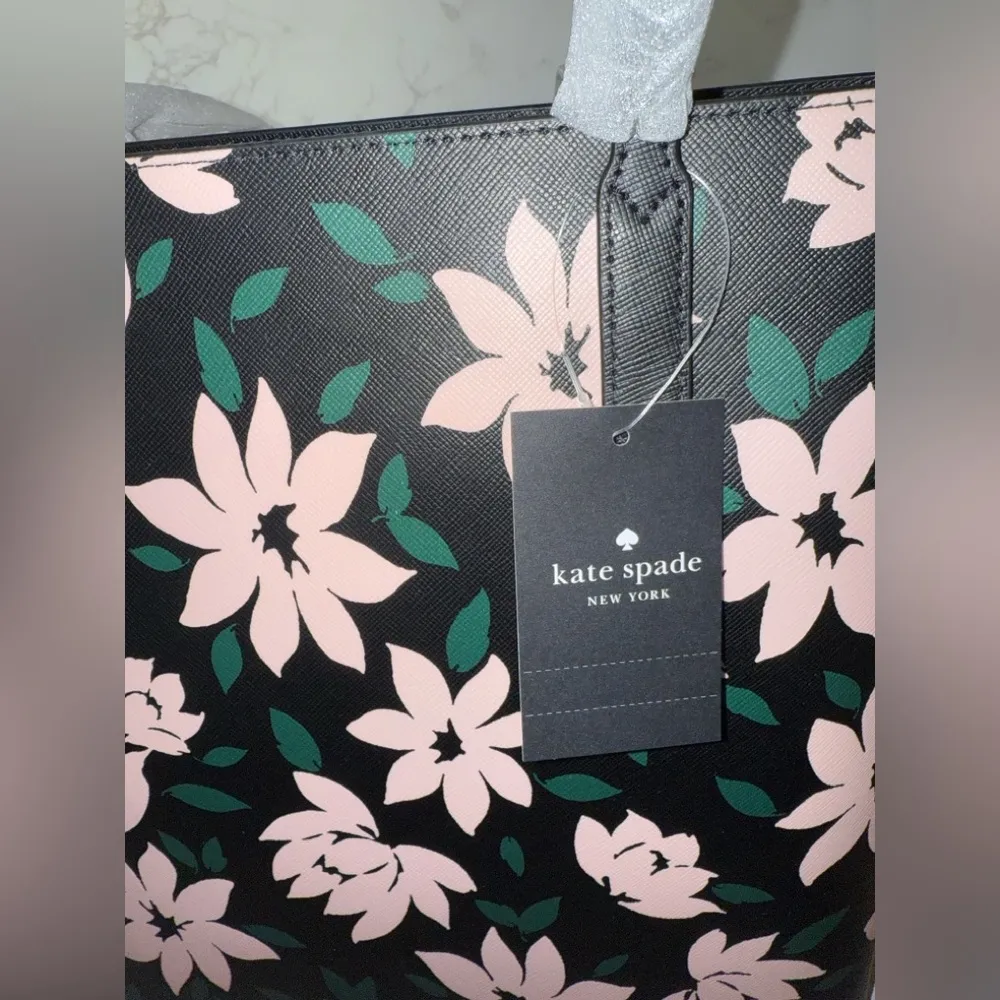 Kate Spade K1863 Jana Winter Blooms Medium Tote Handbag Shoulder Bag - Image 5