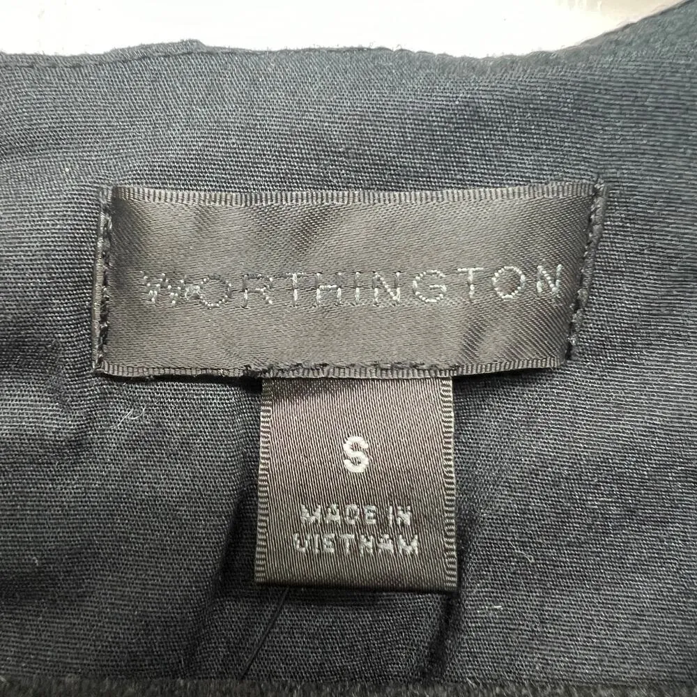 Worthington Artsy Multicolor Women's Sleeveless Top Small Stretch Office Casual - Image 2