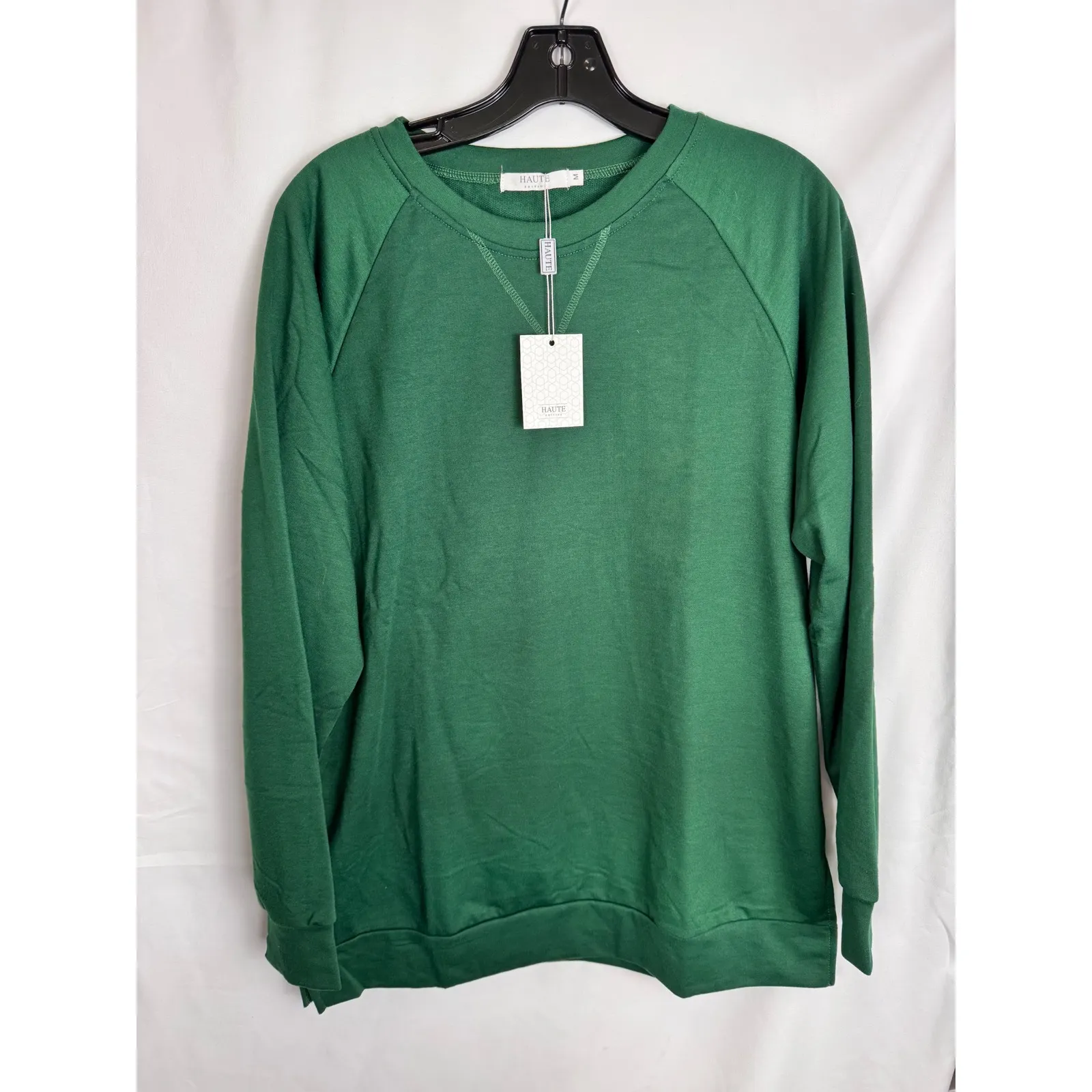Haute Edition Green Sweatshirt Pullover Long Sleeve Casual Top Size M Size M - Image 2