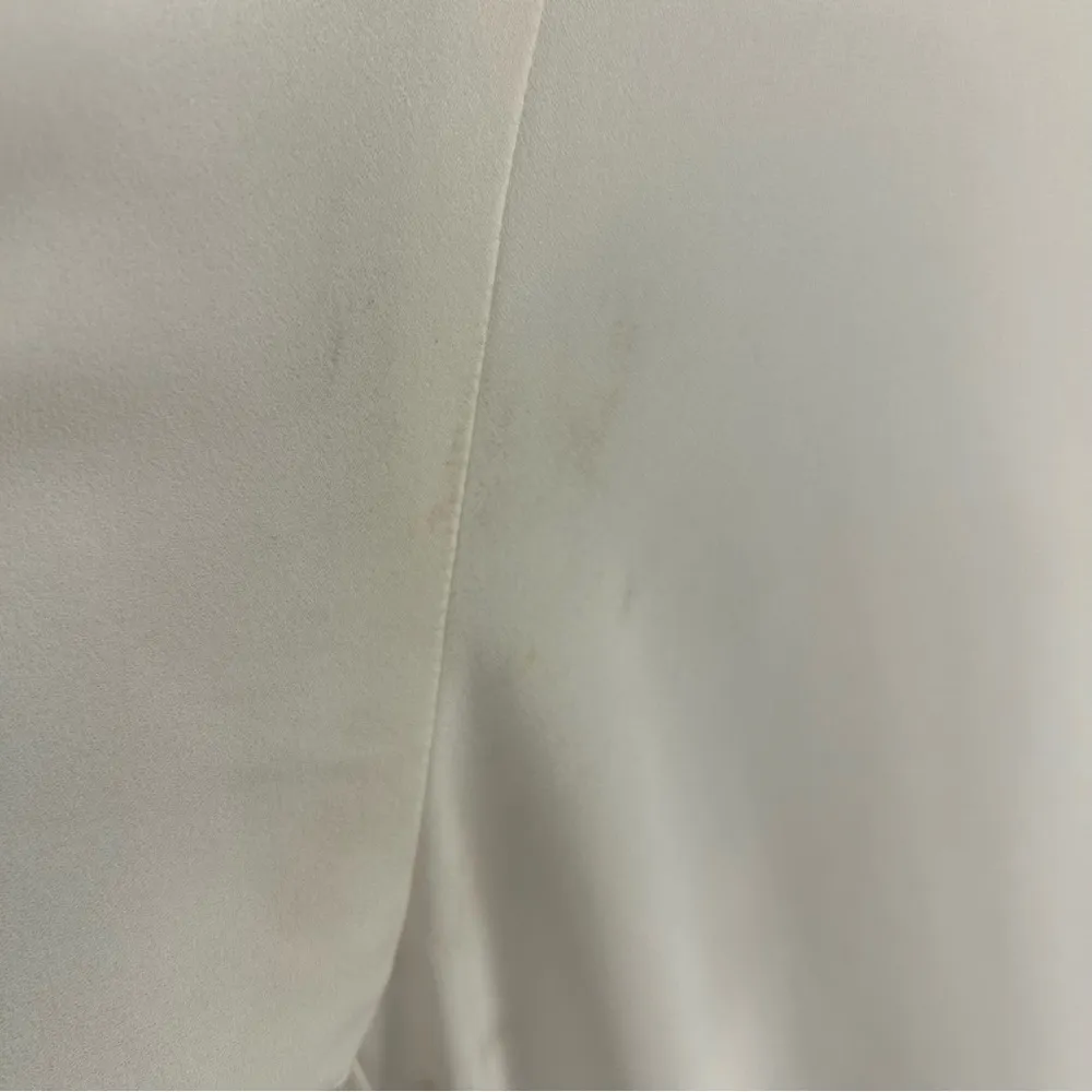 Three Eighty Two hi lo button up neutral blouse USA size XS light academia - Image 7