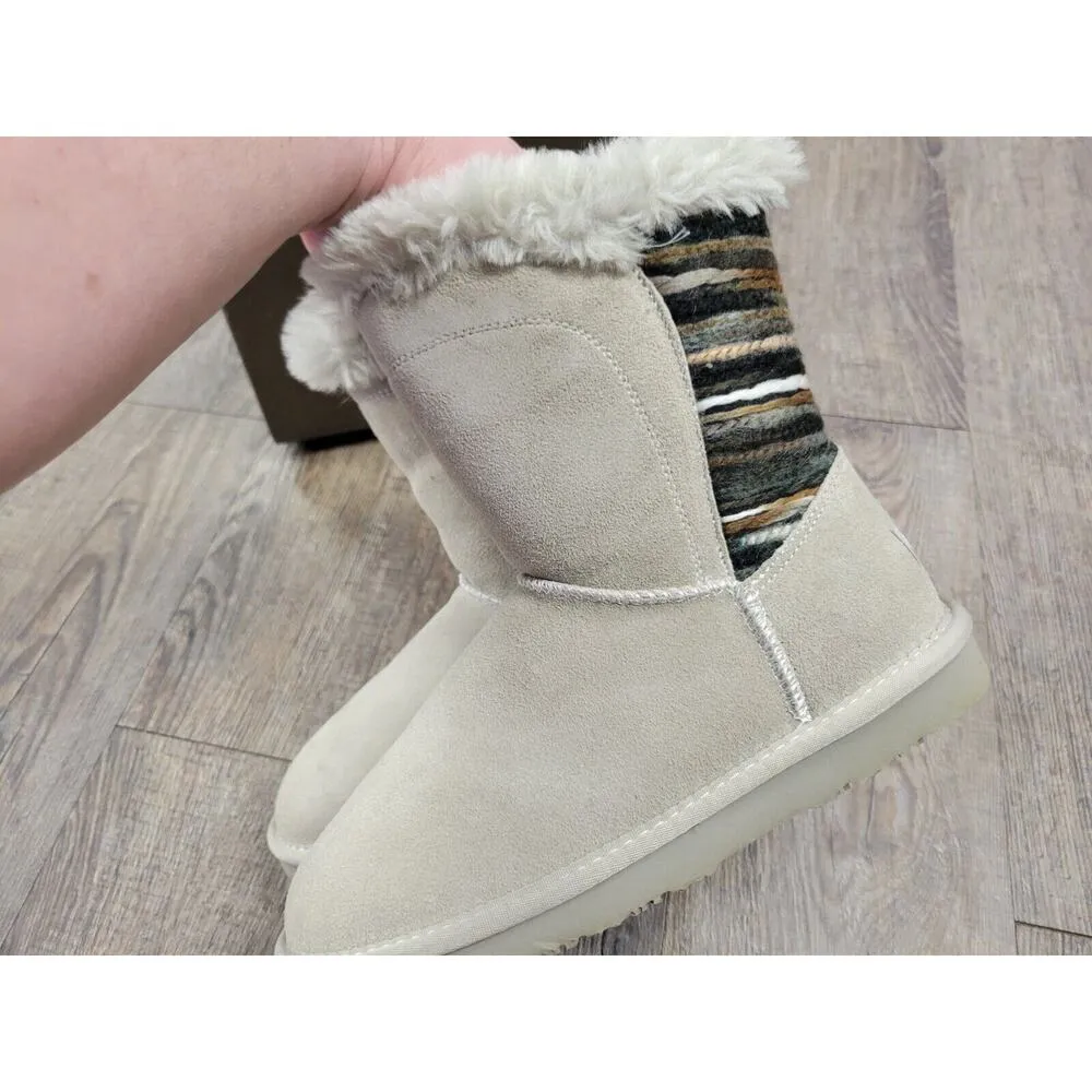 Lamo Water and Stain Resistant Suede Boots Willow Dove Size 6 Gray - Image 3