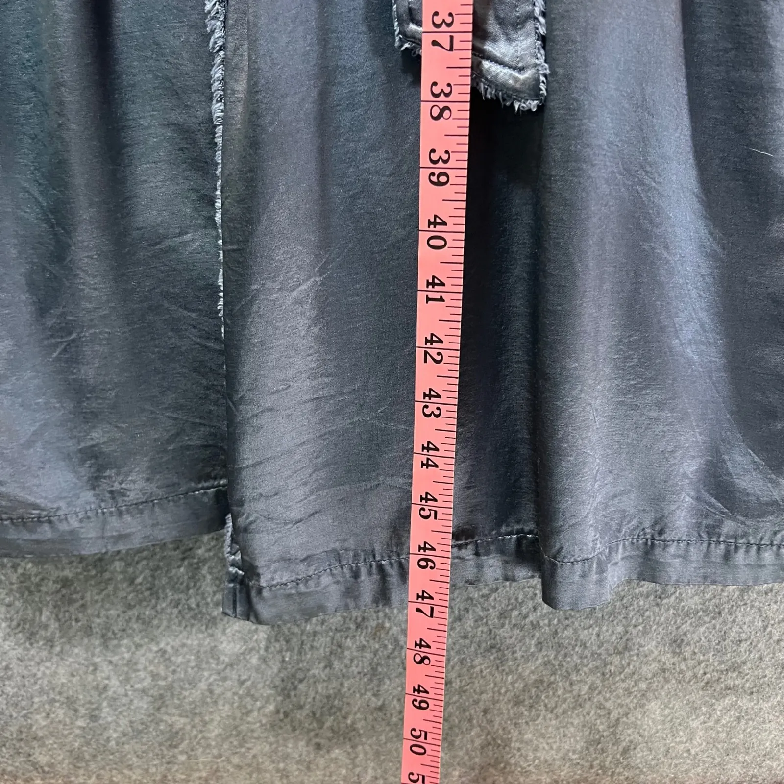 Little Giraffe Chenille Satin Robe Size 0 Gray Plush Soft Belted Lounge Bathrobe Blue - Image 2