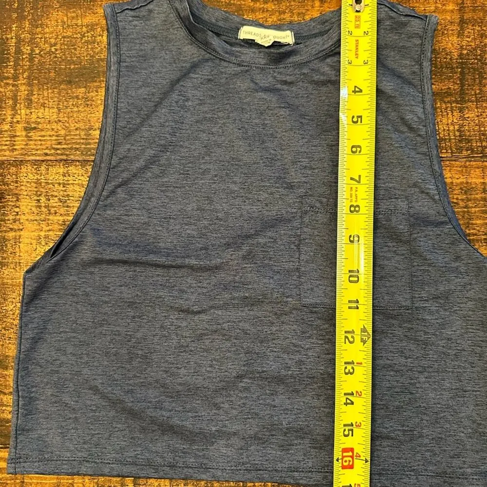 Threads for Thoughts Sleeveless Cropped Tee- EUC - Image 2
