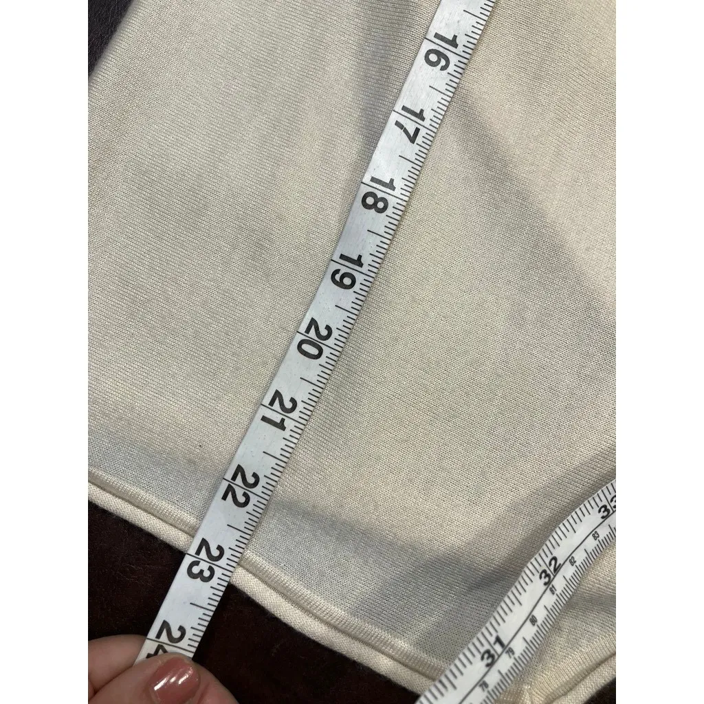 Ralph‎ Lauren Womens Drape Open Front Cardigan Sweater Knitwear Cream Luxury - Image 11