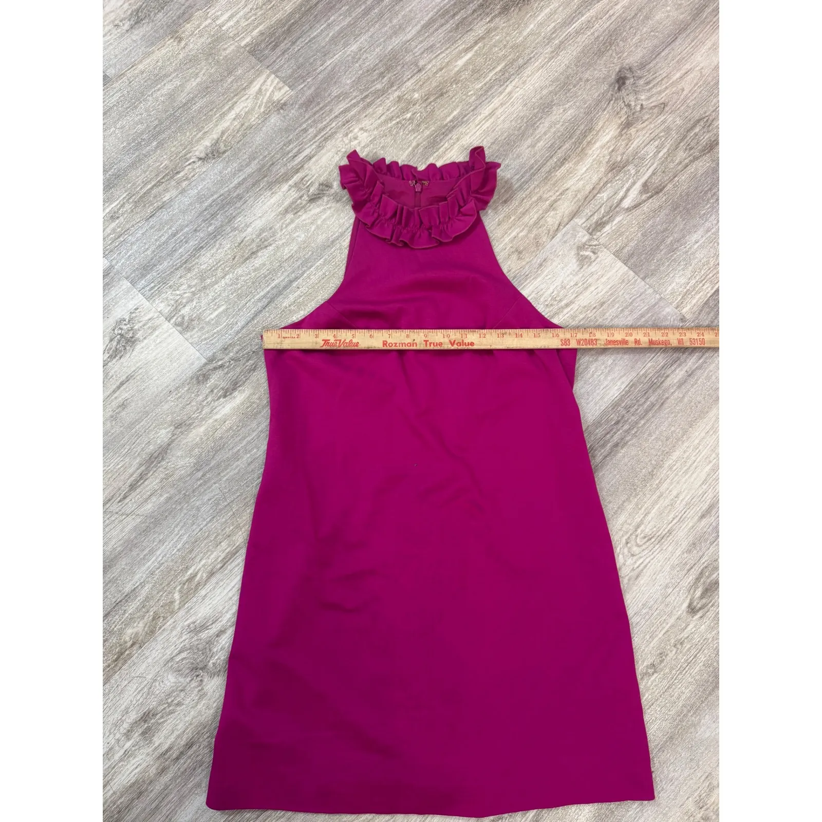 Trina Turk Dobbie Ruffled‎ Neckline Dress Size 8 - Image 5