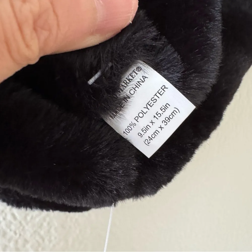 World Market Brown Faux Fur Infinity Scarf - Image 5