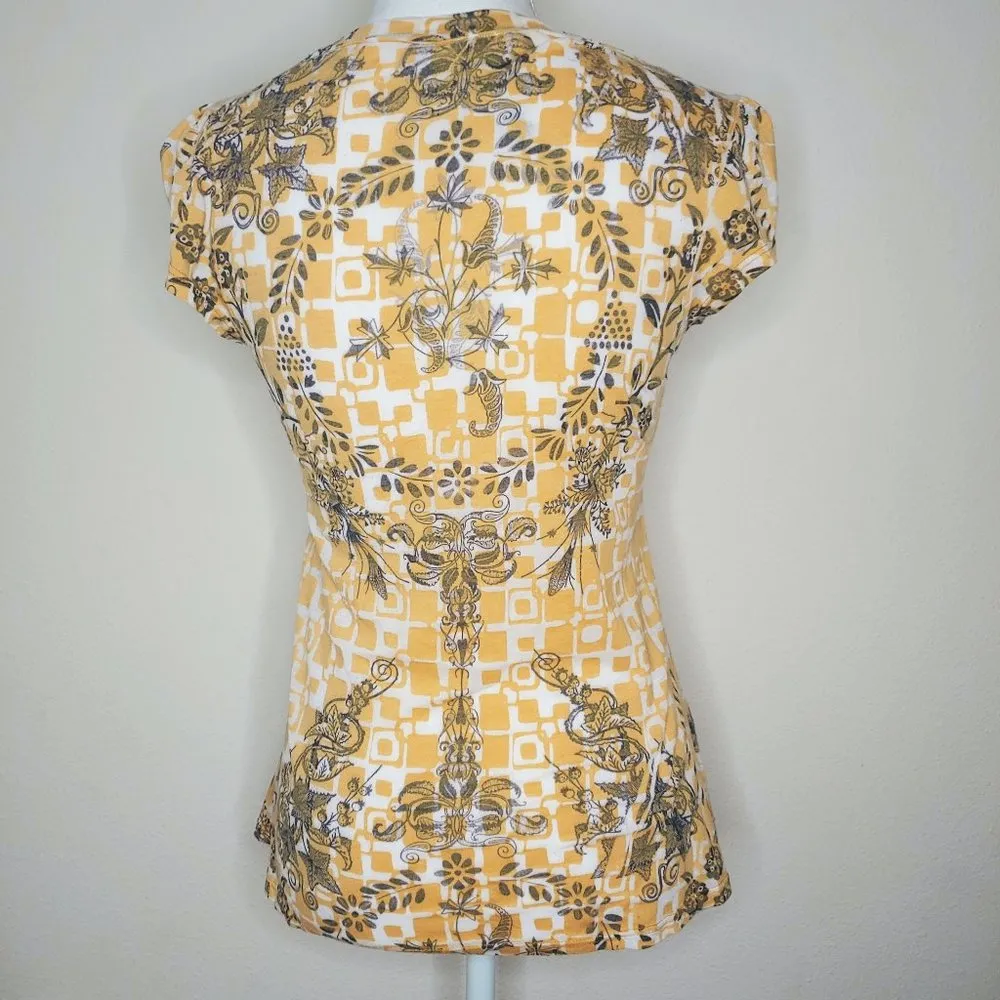 Solemio  / Small / Yellow and Gray Tee - Image 3