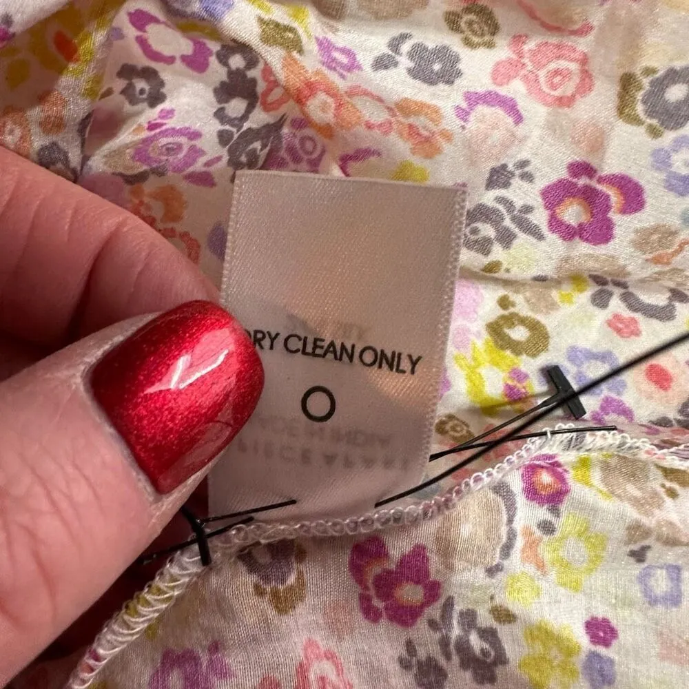 APiece Apart  Everlasting Floral Top Slipper Size 0 XS‎ Pink Feminine Romantic - Image 8