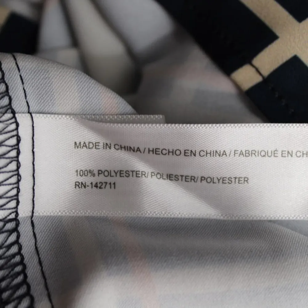 New Eloquii Size 14 Plaid Printed Flare Sleeve Easy Shift Dress Long Sleeves - Image 5