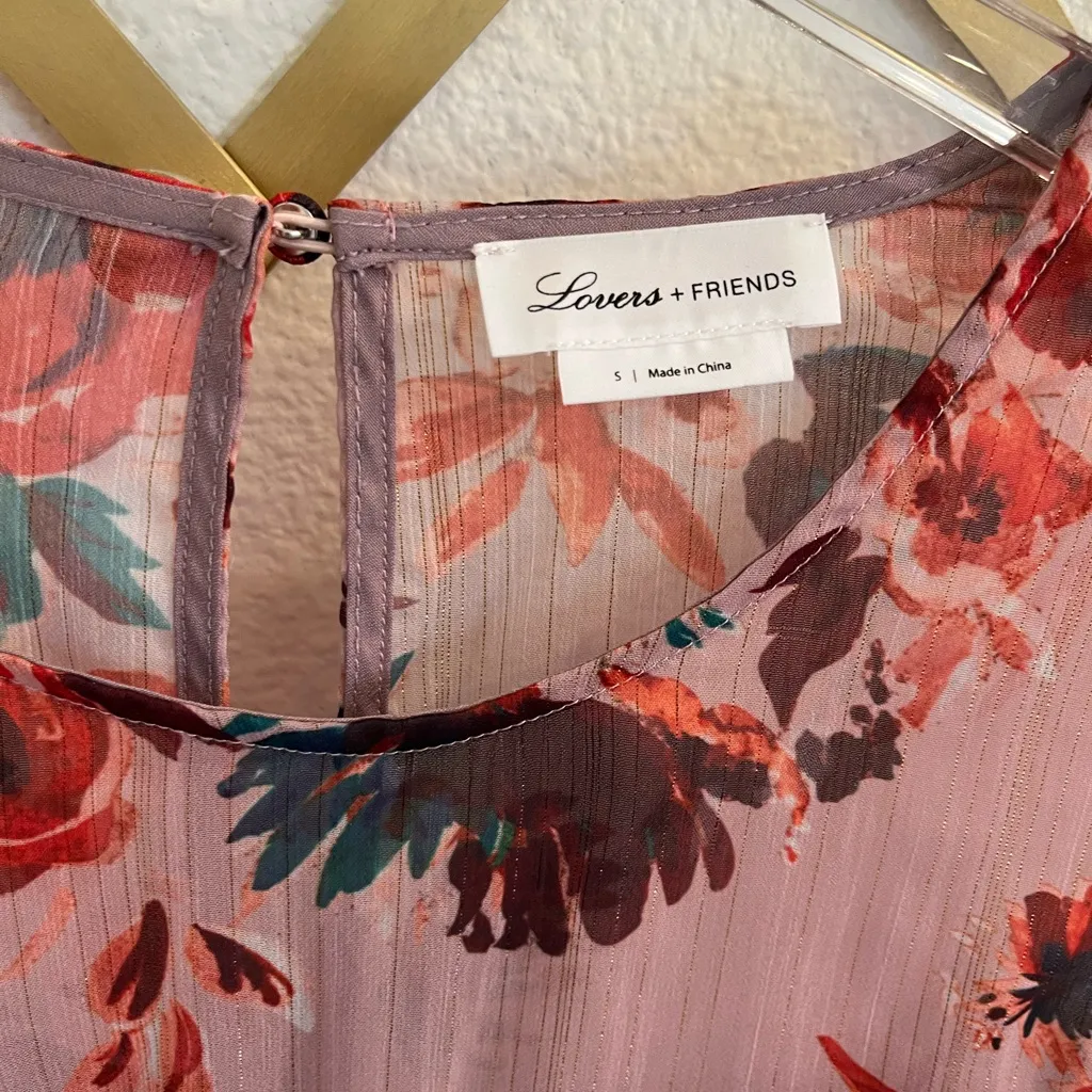 Lovers + Friends Bella Mini Dress in Holiday Floral Small - Image 4