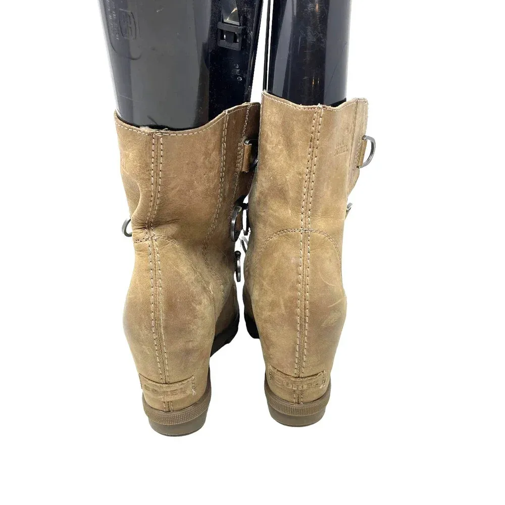 Sorel Joan of Arctic Wedge II Boots Ash Brown Size US 7.5 **Flawed‎ - Image 7