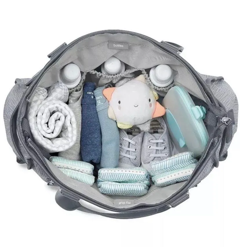 Carter’s Essence Gray Hues X-Large Diaper Tote Bag  - Image 5