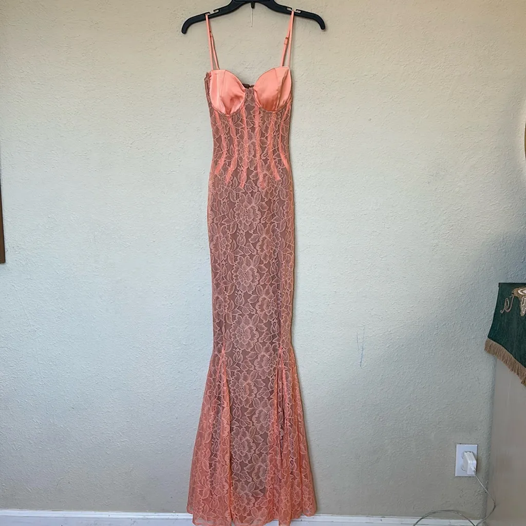 House of CB Cordelia Lace Corset Mermaid Gown XS plus cup NWOT‎ $329 - Image 10