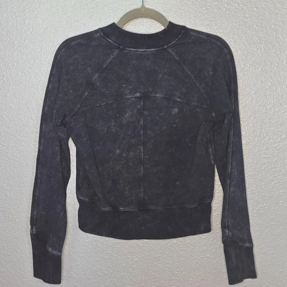 Lululemon Lululemon Ready to Roll Crew *Dye -  Acid Rubber Dye True Navy - Image 4