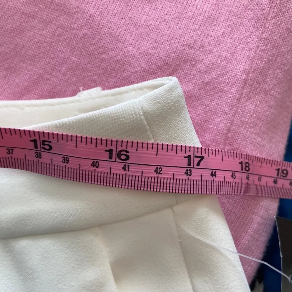 Ralph Lauren White Pleated Slacks Essential Trouser Size 10 NWT - Image 6