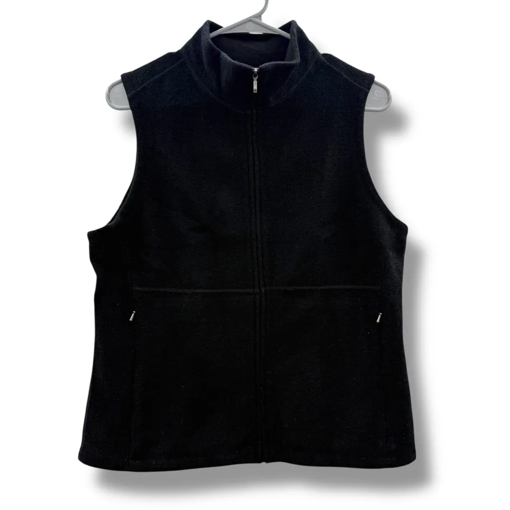 Ibex Carrie Vest Women’s Size Large Black‎ Wool Sleeveless Outdoor Layer Black - Image 3