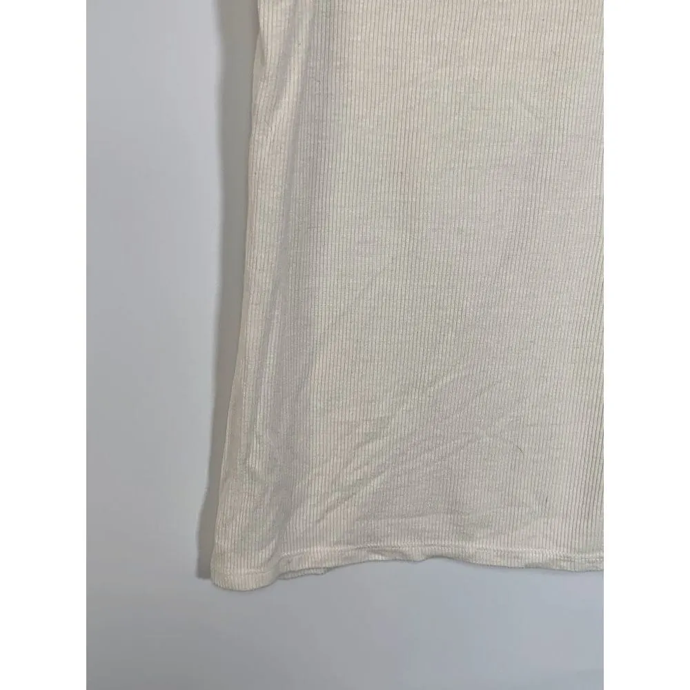 Rue 21 Women's Tank Top Sleeveless Crisscross Back Soft Knit White - Image 3