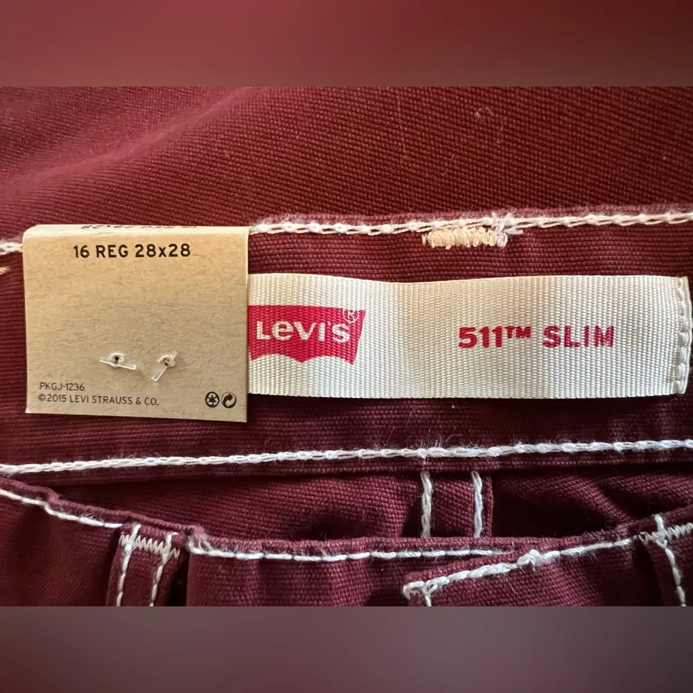 Levis 511 Jeans SLIM Juniors/Womens Size 16 Regular 28x28 Colorful Stretch NWT - Image 4
