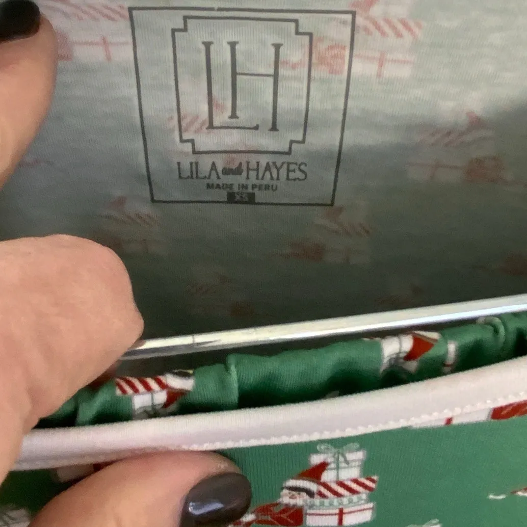 Lila + Hayes Audry Pajamas NWOT Women's‎ size XS Green - Image 2