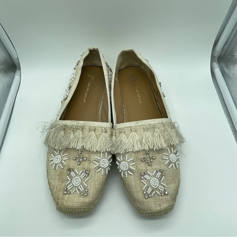Dacora Bead Embellished Tassel Espadrilles - Image 10