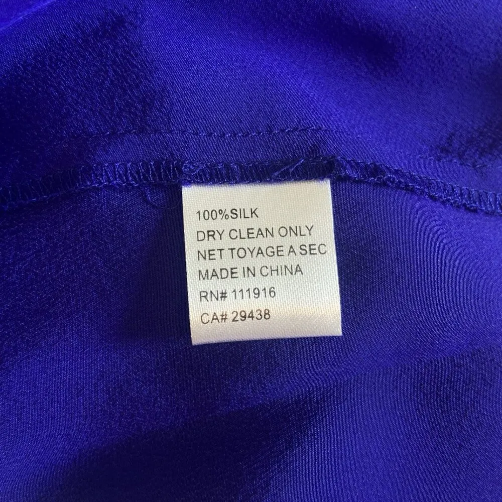 Yumi Kim Jayne Silk‎ Mini Dress in Dodger Blue Women’s Size Small ($198) Revolve - Image 8