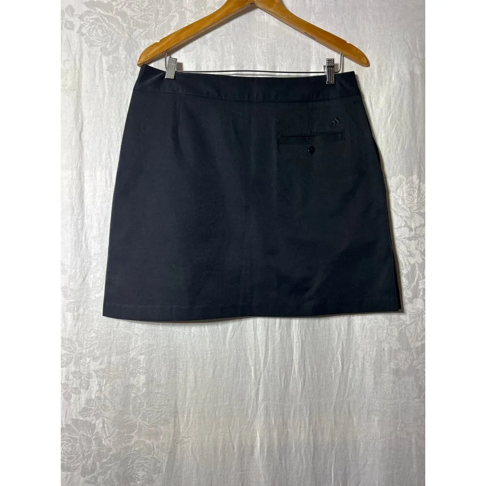 Adidas Skort 12 Black Climacool Pockets Side Zip Shorts Skirt Tennis Pickleball - Image 7