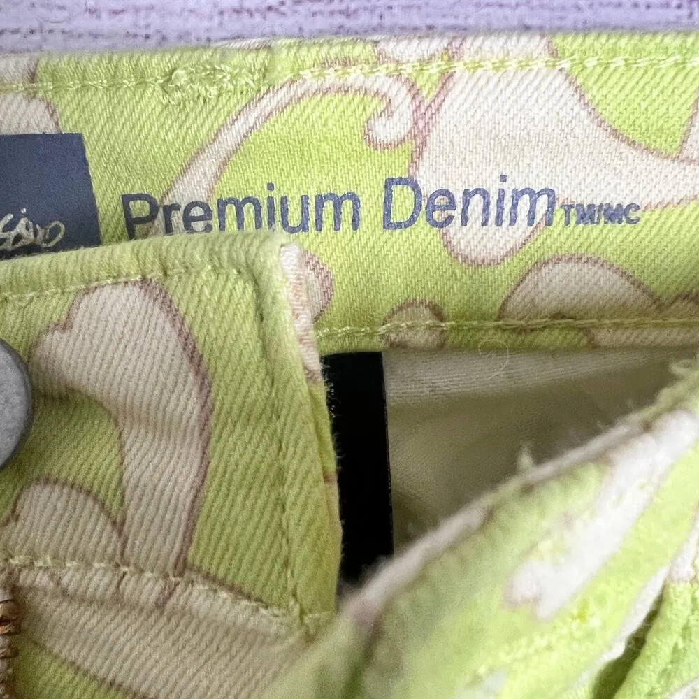 Mossimo Women's Skinny Jeans Yellow Print Fit 4 Sz 6 - Image 8