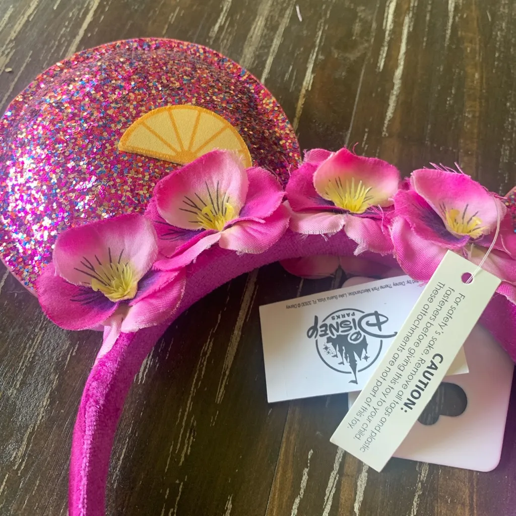 Disney Parks 2019 Epcot Flower and Garden Festival Glitter Ears Headband Lemons - Image 5