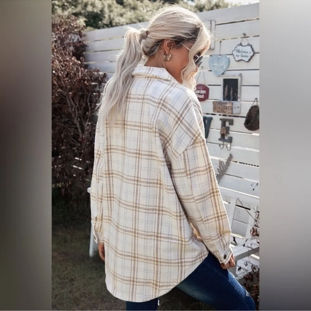 NEW Oversized Shacket/Shirt Jacket/Coat, NWT, Small White - Image 4