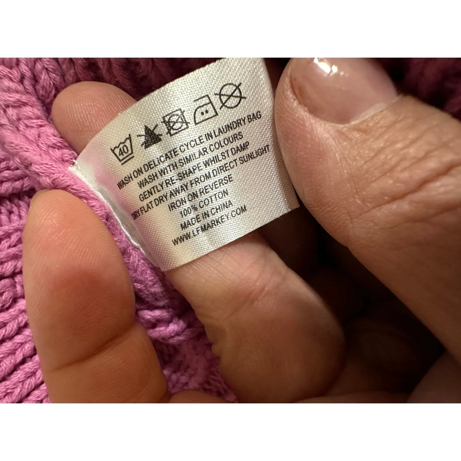 L.F. Markey Crewneck Sweater Pink Size M - Image 7