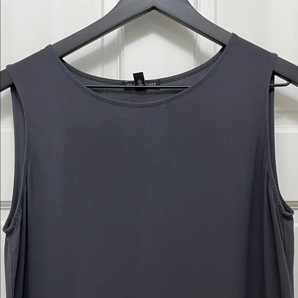 Eileen Fisher Linen & Silk Sleeveless Tank Tops - Size XXS & XS - Image 7