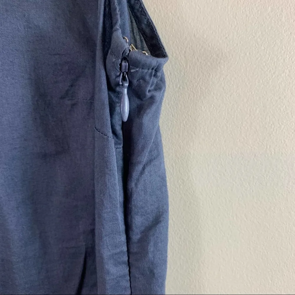 Anthropologie Fei Sideward Blueish Gray Ruffle Top - Image 7