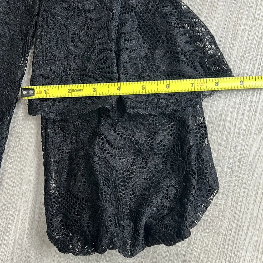 Laundry by Shelli Segal  • lace balloon ruffle sleeve blouse - Image 12