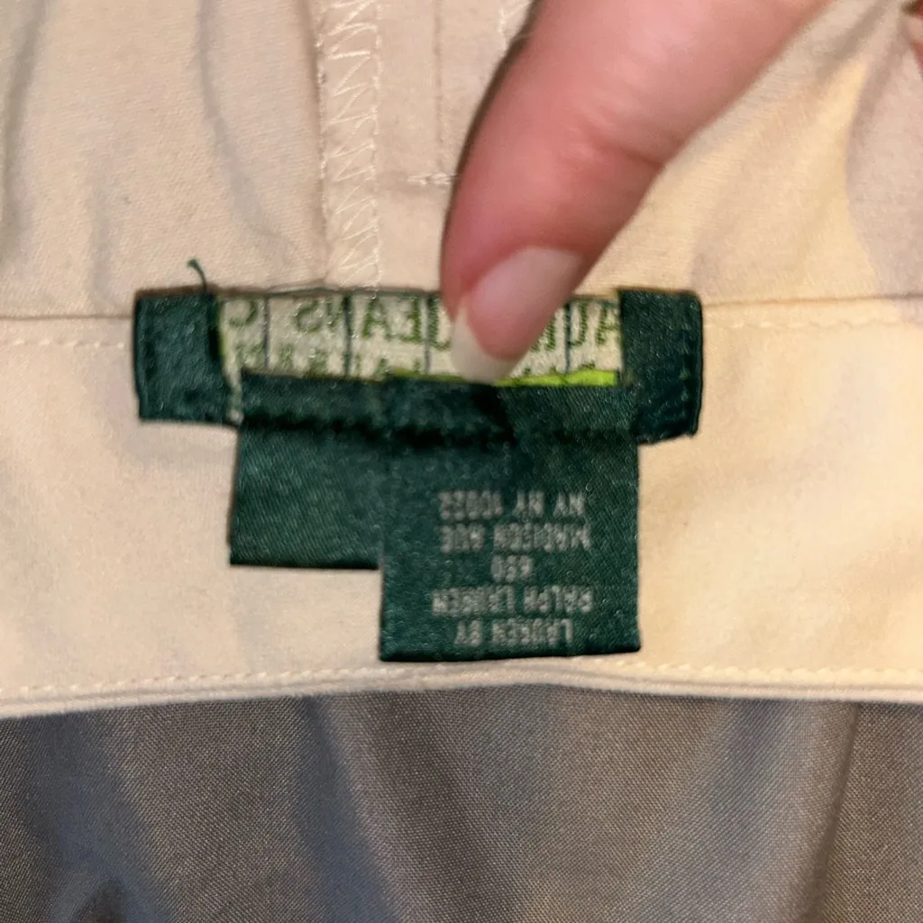 Lauren jeans Ralph Lauren 10P VTG Cream Wide-Leg Pants Y2K - Image 3