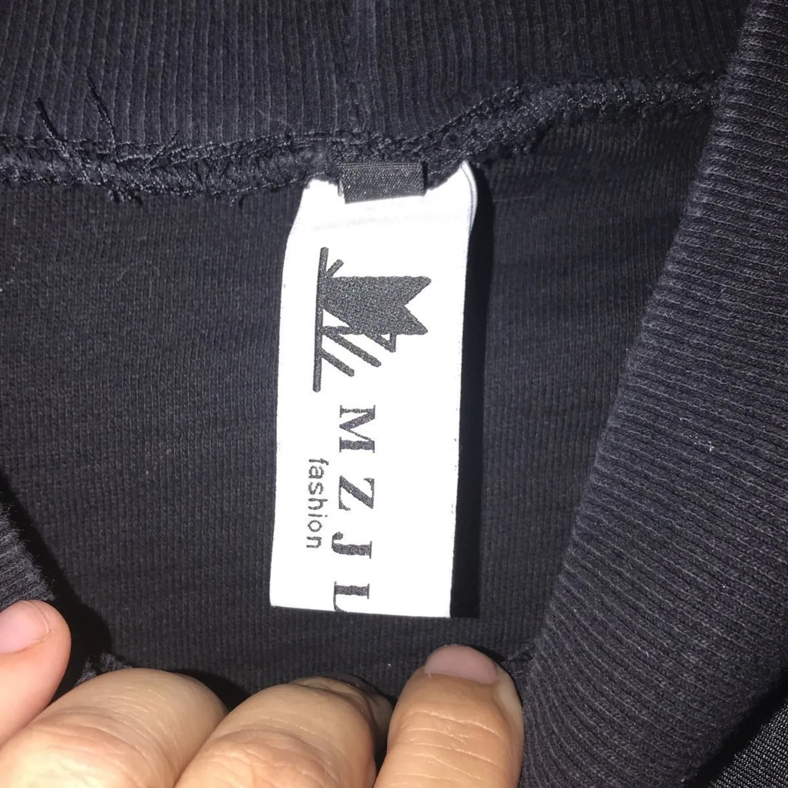 MZJLfashion Grunge Gothic Goth black long sleeve Y2K Rock Emo shirt Size L - Image 4