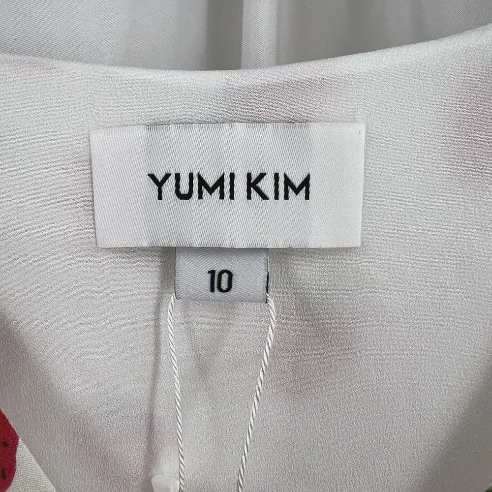 Yumi Kim Dress Ivory Midi Marianne Strawberry Print Summer Prep Size 10 New - Image 7